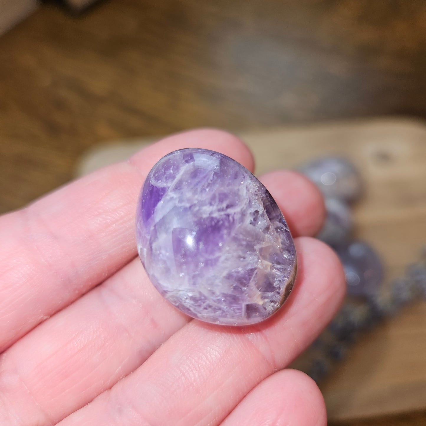 Amethyst Tumbled Stone – Witchcraft Crystal for Healing, Meditation & Third Eye Work