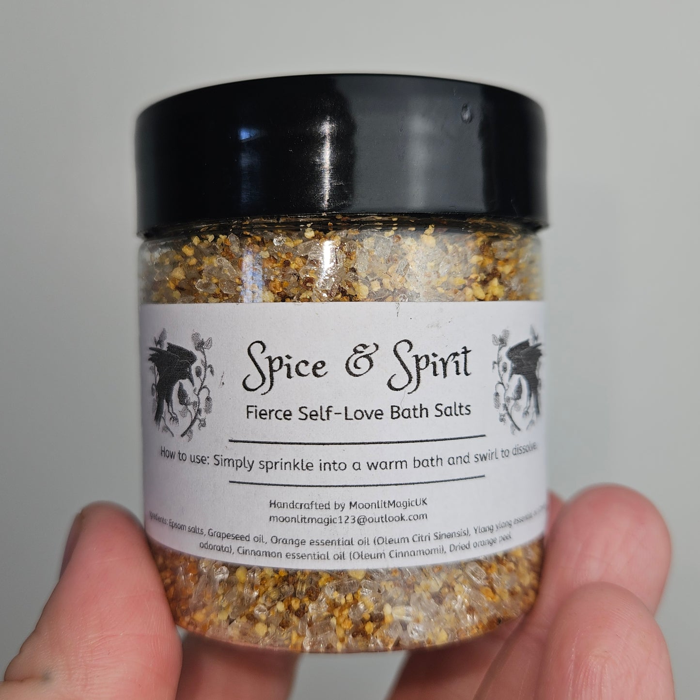 Witch’s Self-Love Bath Salts Set – 3 Ritual Soaks for Relaxation, Self-Care & Reawakening