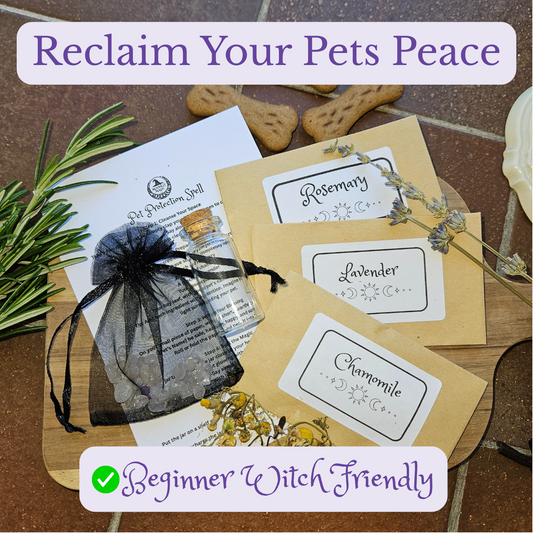 Pet Protection Spell Jar Kit - Protect Your Pet From Bad Energy & Reclaim Their Peace