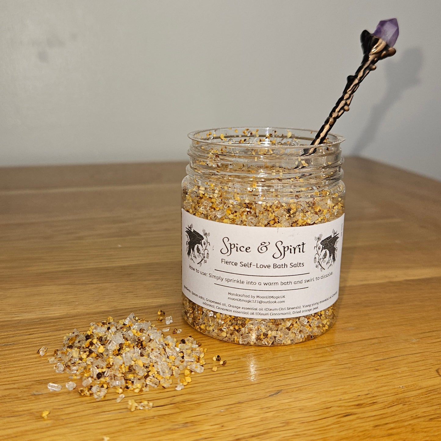 Witch’s Self-Love Bath Salts Set – 3 Ritual Soaks for Relaxation, Self-Care & Reawakening