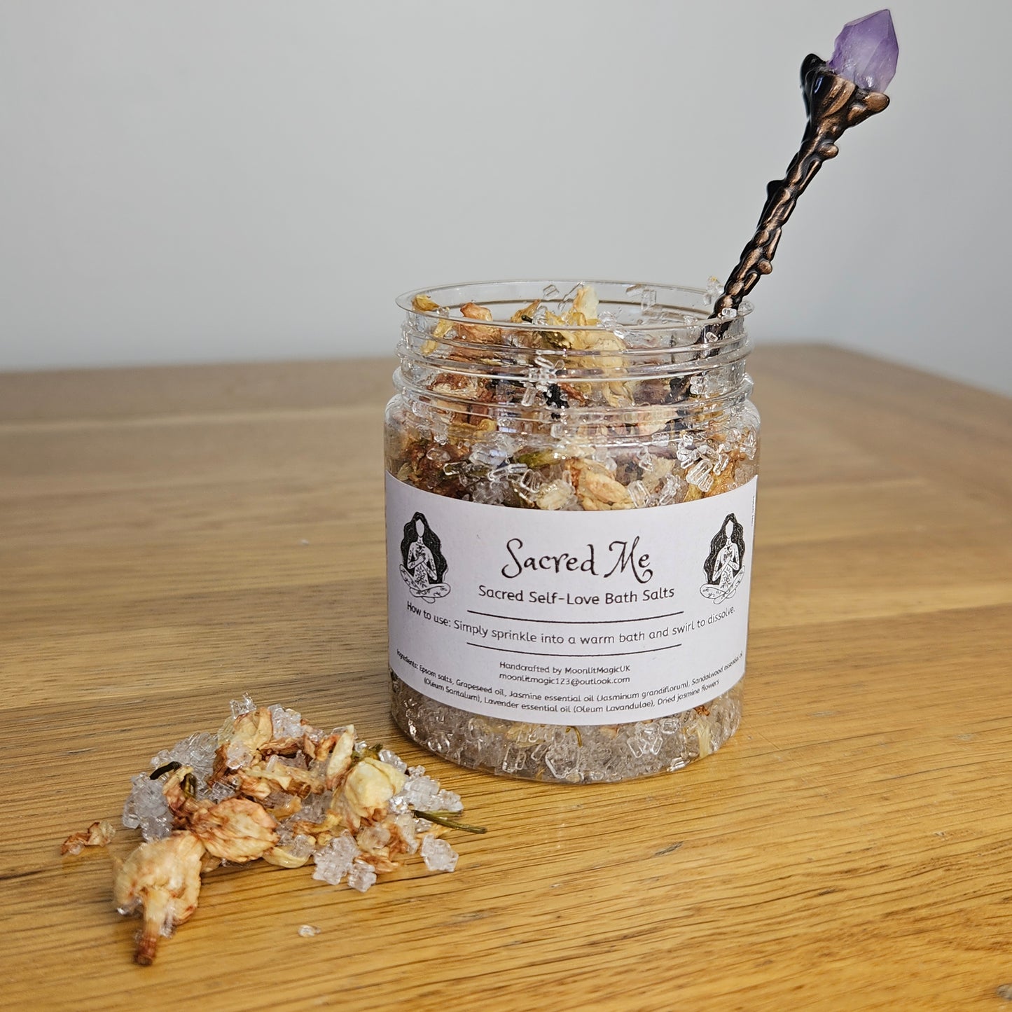 Witch’s Self-Love Bath Salts Set – 3 Ritual Soaks for Relaxation, Self-Care & Reawakening
