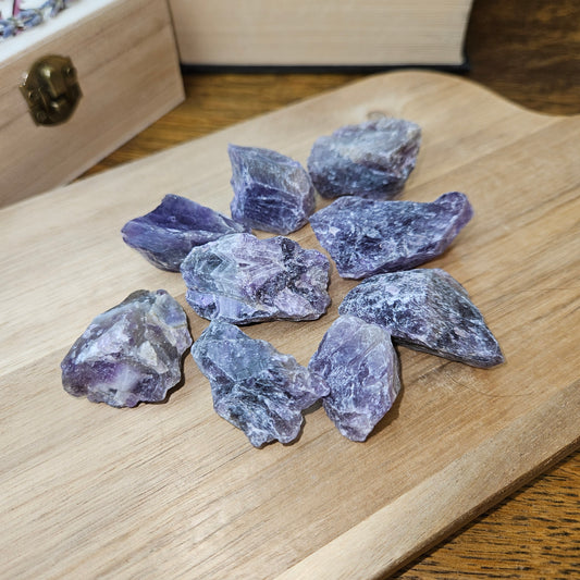Raw Amethyst Crystal – Third Eye & Crown Chakra Stone for Beginners in Witchcraft