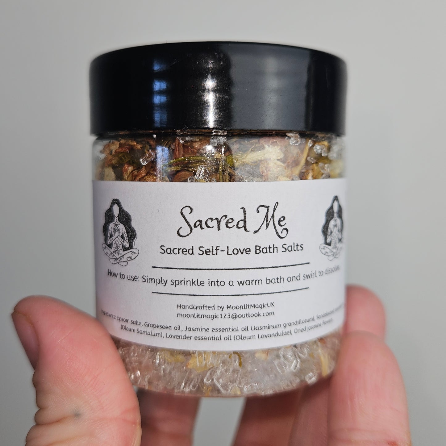 Witch’s Self-Love Bath Salts Set – 3 Ritual Soaks for Relaxation, Self-Care & Reawakening