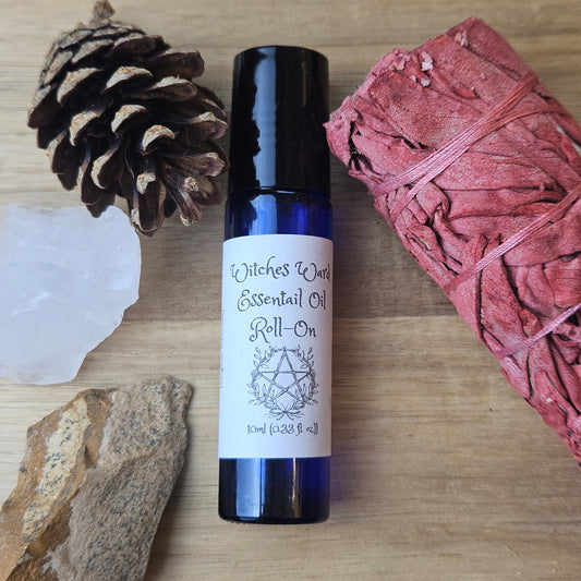 Witch’s Ward Protection Roll-On | Essential Oil Blend for Energy Clearing & Grounding