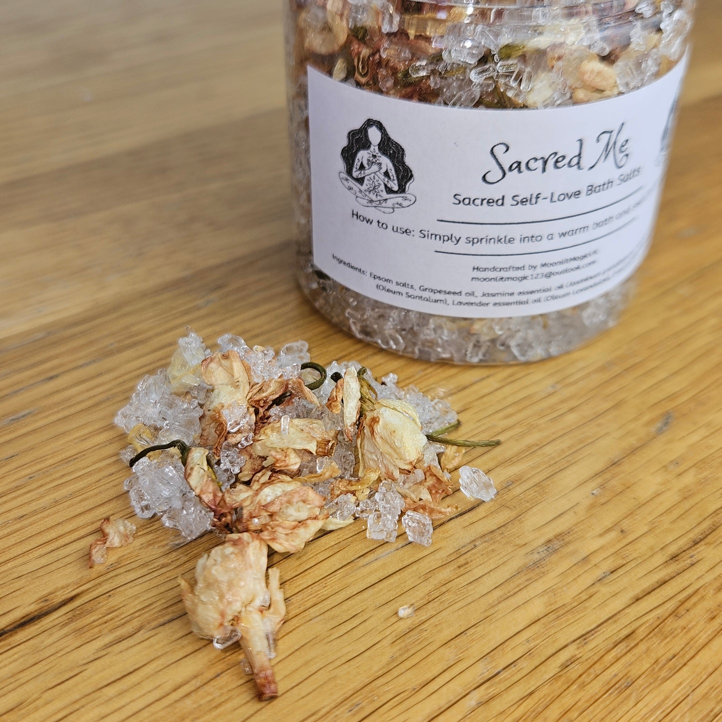 Witch’s Self-Love Bath Salts Set – 3 Ritual Soaks for Relaxation, Self-Care & Reawakening