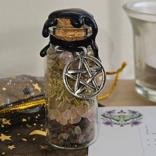 Protection Spell Jar - Guardians Veil - Ready To Use Personal Charm