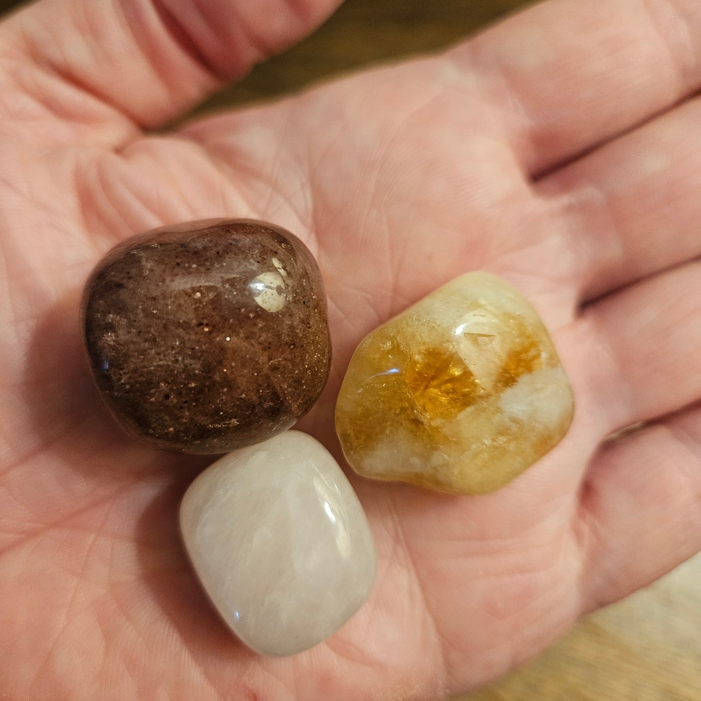 Self-Care, Love & Confidence Crystal Bundle – Citrine, Rose Quartz & Strawberry Quartz