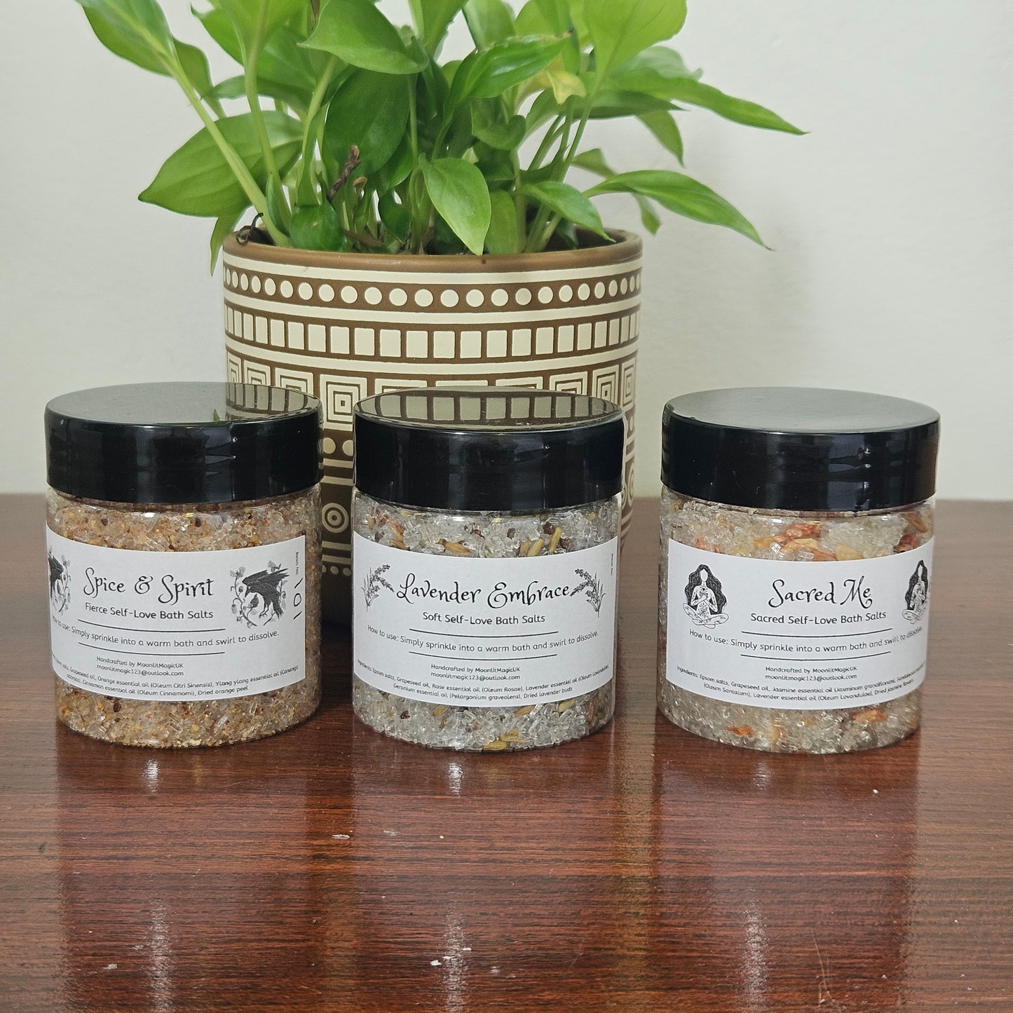 Self-Love Witch Kit – Bath Salts, Ritual Spray, Roll-On & Spell Set for Spiritual Wellness