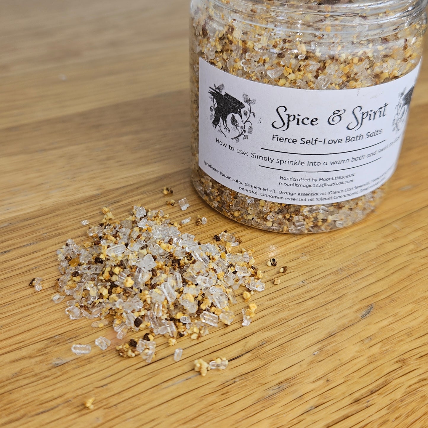 Witch’s Self-Love Bath Salts Set – 3 Ritual Soaks for Relaxation, Self-Care & Reawakening