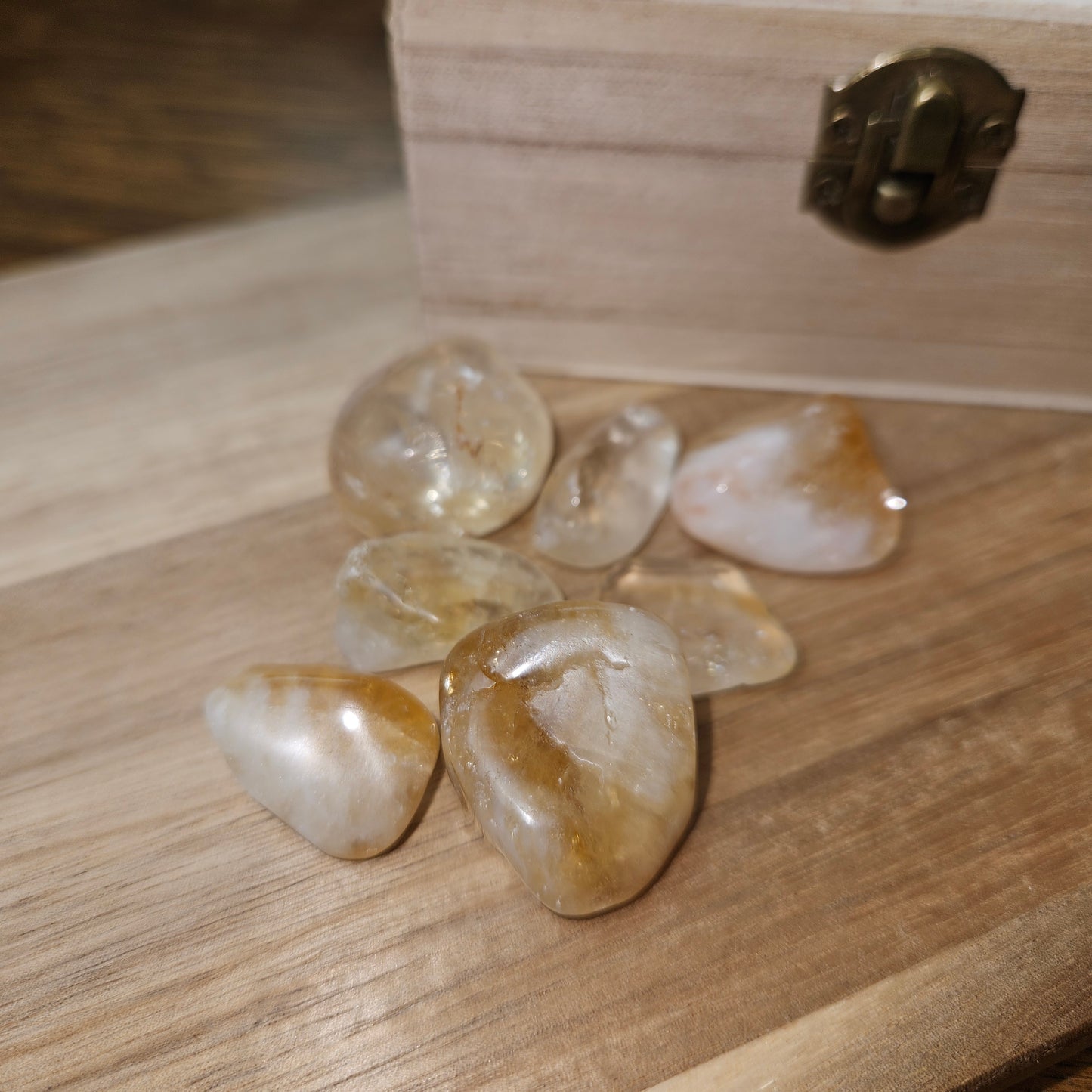 Tumbled Citrine – Smooth Manifestation & Abundance Crystal for Beginners